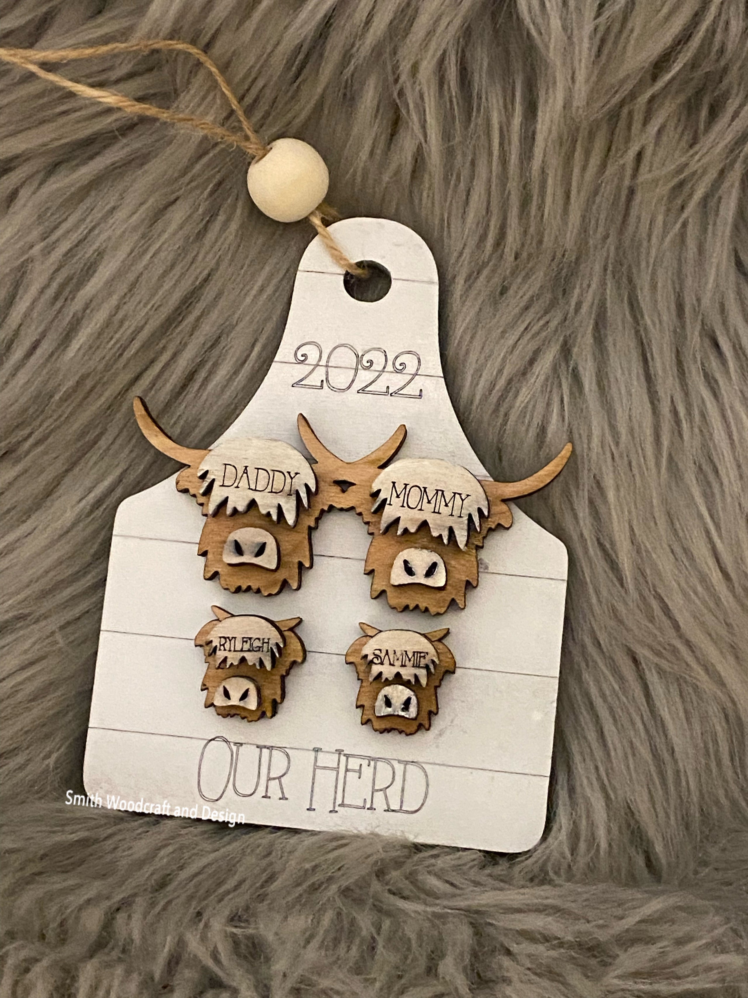 Cow Family Ornament Smith Woodcraft And Design